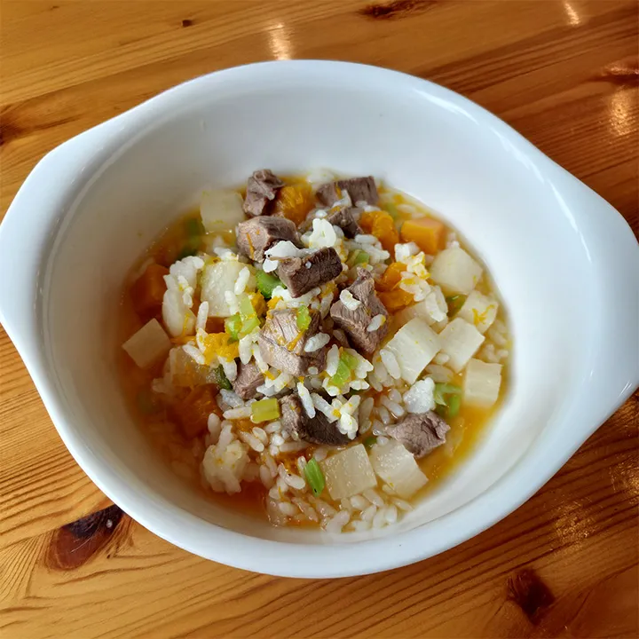 鹿肉とゴロゴロ野菜